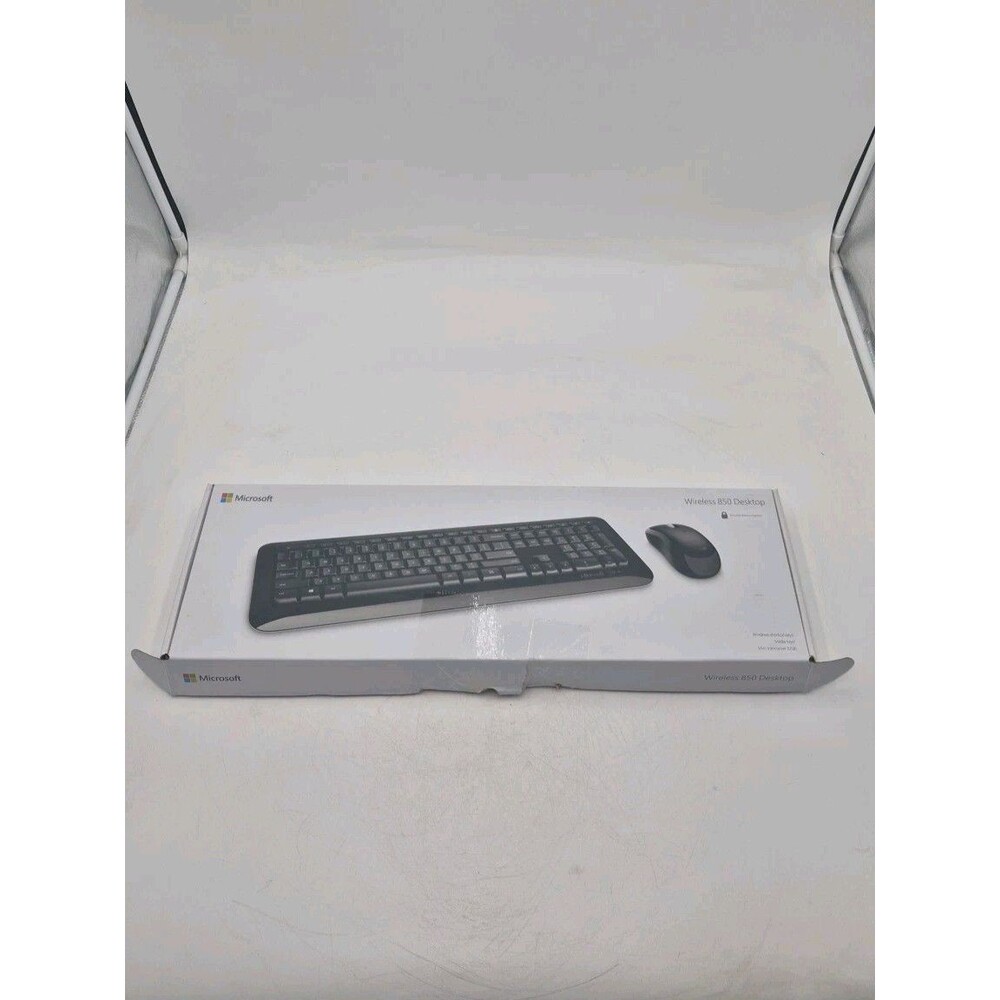 Microsoft - Desktop 850 Full-size Wireless Keyboard & Mouse Bundle - Black